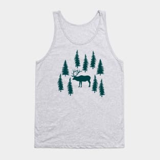 Elk In Forest (Radiant) Tank Top